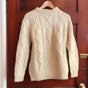 Classic Irish wool fishing sweater